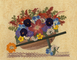 Floral Wheelbarrow